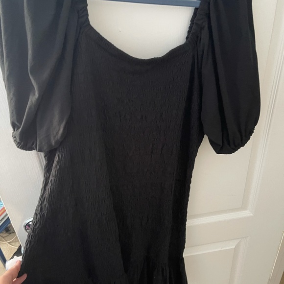 Jcrew smocked dress black NWT xl extra large - Picture 6 of 7